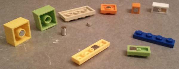 magnetic lego pieces