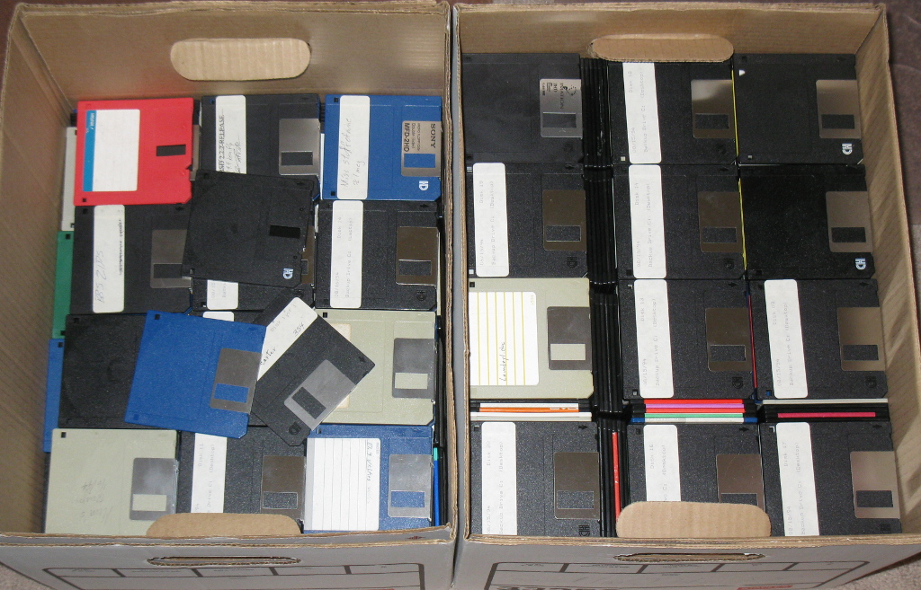 boxes of disks
